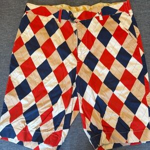 Loudmouth Gold Argyle Shorts